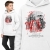 Bluza z kapturem dziecięca Patriotyczna MAKSYMILIAN KOLBE BIAŁA